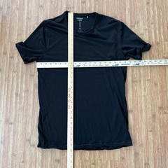 Proof 72-Hour Merino Wool Blend T Shirt Men Medium Black Huckberry Casual SS