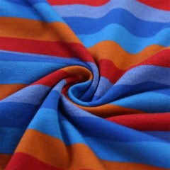 Beautiful Giant Men’s Fashion Striped Pocket T-shirt Crewneck Regular ORANGE