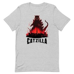 Catzilla T-Shirt, Giant Monster Cat Over City Skyline Jumper