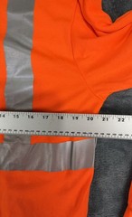 CornerStone Pepsi Mens Hi-Vis Orange Reflective Long Sleeve Shirt L