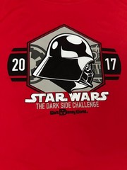 The Champion 2017 Run Disney Star Wars The Dark Side Challenge T Shirt Red S 2XL