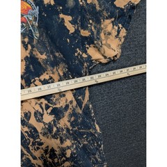 Fruit of the Loom Bleach Wash Live to Ride Motorcycle Graphic Tee Mens 2XL Black