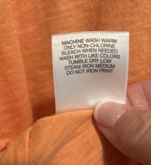 Cremieux Men’s Orange Slub Cotton Short-Sleeve Crew Neck T-Shirt Size XL RN58909