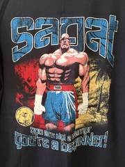 Street Fighter x Superare XL Shirt Sagat’s Academy Collab Black Video Game Rare