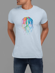 100% cotton Skull Colors T-shirt, choose your color and size FC027