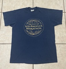 Vintage The City of Los Angeles Marathon Shirt Mens Size L 90s
