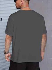 Men’s Casual Sports T-Shirt – Relaxed Fit, Cotton Blend Fabric, Fun Fawn Graphic