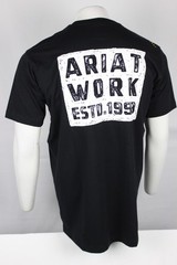 Ariat Men’s Rebar Workman Brickyard T Shirt Short Sleeve Black 10054430