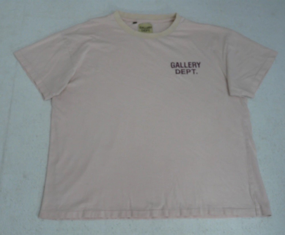 Gallery Dept T Shirt Mens Large Souvenir Tee Cream Beige Double Sided Hollywood