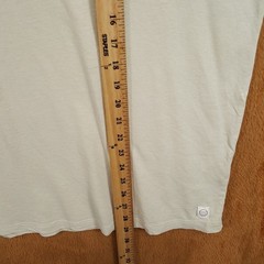 MARINE LAYER Shirt Mens Large Tan Pullover Slub Pocket Tee Hemp Blend