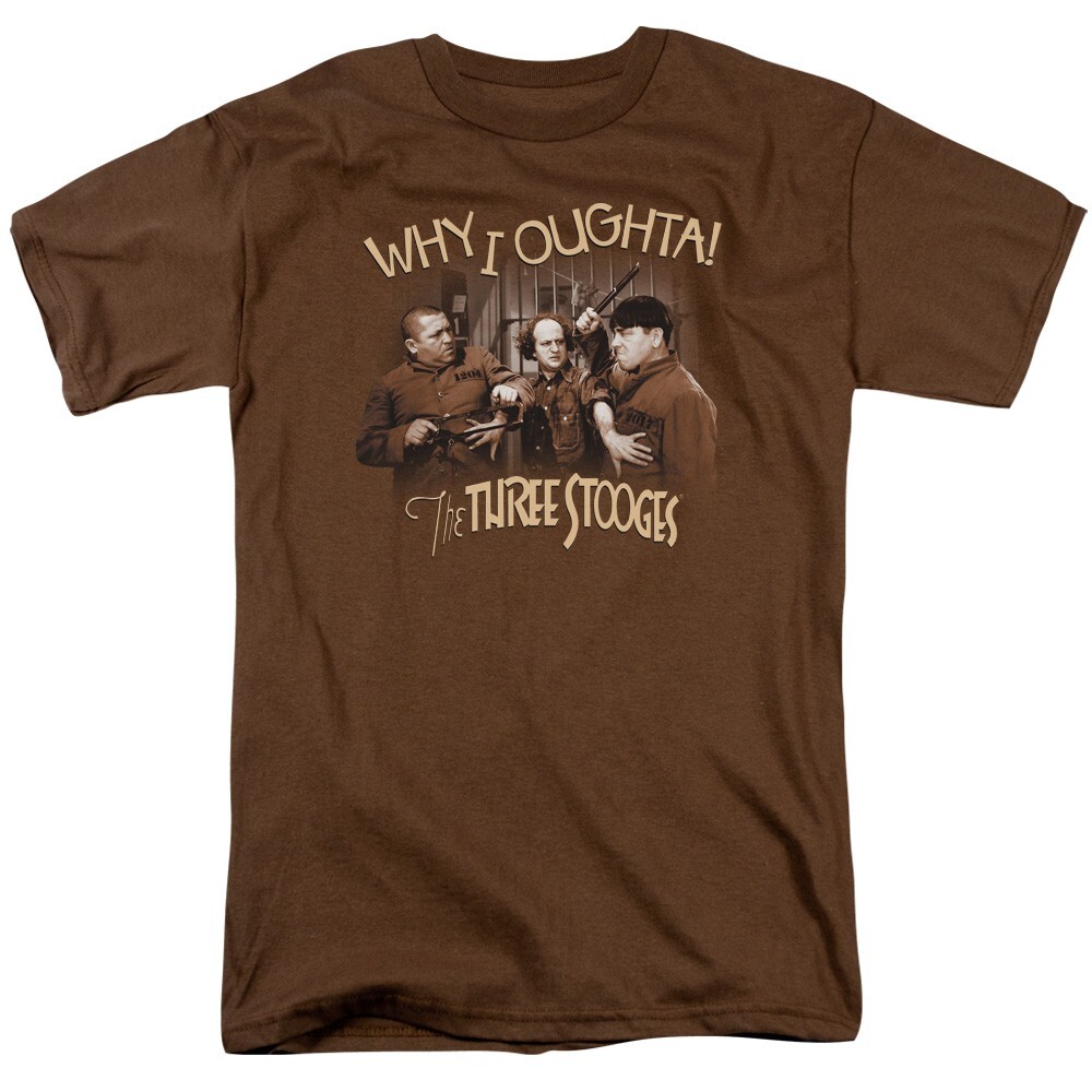The Three Stooges Why I Oughta Licensed Adult T-Shirt