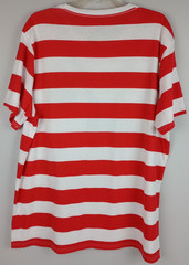 Wheres Waldo Adult 2XL Red White Striped Binoculars Waldo Glasses Graphic Tshirt