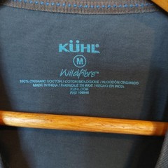 Kuhl Classic Fit Wildfibre Organic Cotton Long Sleeve Tee Size Medium