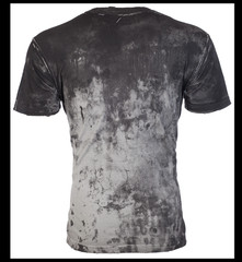 $58 AFFLICTION Grey TRUSTED TIME Short Sleeve Slim Fit Y2K MMA Elite T-shirt NWT