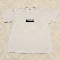Supreme SS24 Futura Box Logo Tee White Cotton Crew Neck Short Sleeve Large