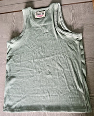 Code 22 Sexy Sage Green Ribbed Stretch Top Size L