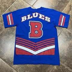 Vintage 90s Salem Sportswear NHL St. Louis Blues AOP Hockey Tshirt Men’s Large