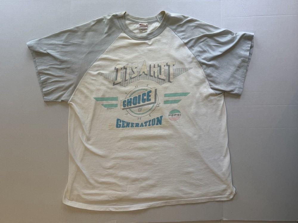 Vintage Pepsi 1980’s “Choice of a Generation” T-Shirt – Size XL