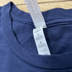 Bella Canvas ABC 123 Graphic T Shirt Men M Blue Alphabet Numeral Learning Print