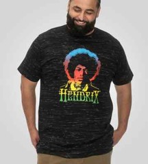 D555 Duke Big Mens Jimi Hendrix Printed T-Shirt Official Licensed 2X-6XL 601718