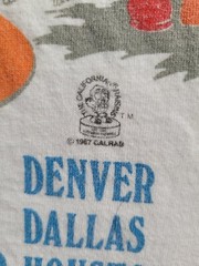 Vintage Cali. Raisin Tee Mint 1987 Touch Of Gold Large White!