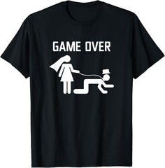 Funny Bride Groom Wedding Bachelor Bachelorette Party T-Shirt