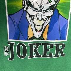 Six Flags Men’s Graphic T-shirt Team THE Joker Green Short Sleeve Medium