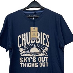 NEW Chubbies “Sky’s Out Thighs Out” T Shirt The No Brainer Mens M Cotton Blue
