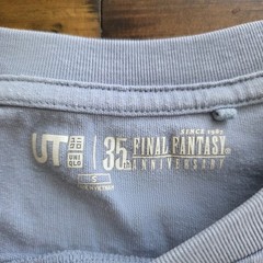 Uniqlo Final Fantasy 9 35TH Anniversary T Shirt Mens Small Blue Video Game Promo