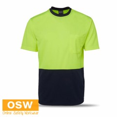 Hi Vis Micromesh LIGHT Weight Breathable COOL DRY Easy Care Work Tees XS-5XL