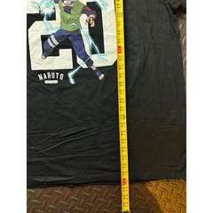 Naruto Shippuden Kakashi Hatake Graphic T-Shirt Mens XXL Black Anime Tee 20