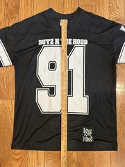 Boyz N The Hood Jersey Mens Medium M Black Hybrid Football Mesh Doughboy 91