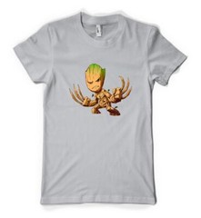 Groot Vs Wolverine Mashup Superhero Movie Personalised Unisex Adult T Shirt