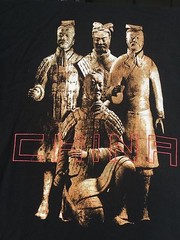 CHINA CHINESE OIN WARRIORS Black T Shirt Sz L large
