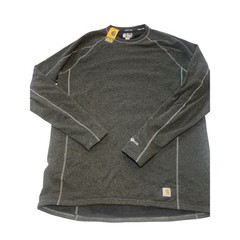 Carhartt Force Heavyweight Thermal Crew Shirt 3XL Tall Gray Fleece Workwear