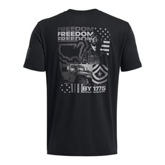 Under Armour Men’s Freedom Graphic T-Shirt Steel Medium Heather Academy 2XL