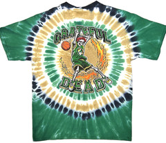 Grateful Dead Dunker Front/Back Graphic Multicolor Tie Dye T-Shirt Size XL New