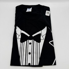 Tuxedo Shirt Men’s T-Shirt Medium Black Bow Tie Funny Tee Formal Graphic Top