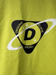 NWT DIESEL T-Diegos-K24 Men’s T-Shirt Short Sleeve Cotton – Apple Green – Medium