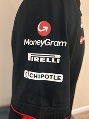 Haas Racing F1 Team Polo Shirt Moneygram Men’s Size EUR Large L