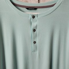 Jmierr Mens Fashion Henley Shirt Size 4Xl Blue EUC Lightweight Summer Vacation