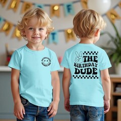 Boy Shirt Birthday Dude Tshirt 2nd 3rd 4th 5th 6th 7th 8th