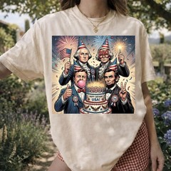 USA 250th Birthday Shirt Patriotic Sestercentennial July 4th Gift Tee