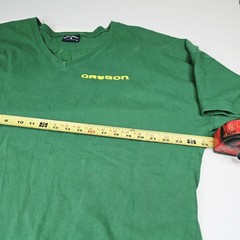 Vintage Spirit Jersey Oregon Ducks T Shirt XL Green Made In USA Oversized V Neck