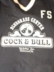 Rays Cock & Bull Bluegrass center Richmond Virginia vintage t shirt late 70s