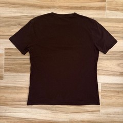 AllSaints Brace Tonic Crew T-Shirt Mens XL Brown Cotton Ramskull Logo MD131G