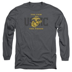 US MARINE CORPS SPLIT TAG Licensed Men’s Long Sleeve Graphic Tee Shirt SM-3XL