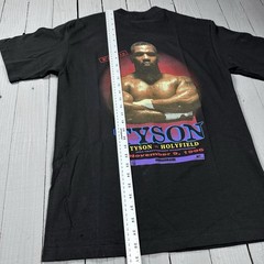Vintage 1993 Mike Tyson Vs Holyfield Promo Tee MGM Tag Large Made In USA