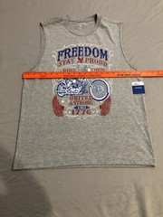 Way To Celebrate! Patriotic Men’s Graphic Muscle T-Shirt Size M