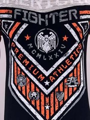 American Fighter Men’s T-shirt Hunter Crew Neck Athletic Panel tee XS-4XL